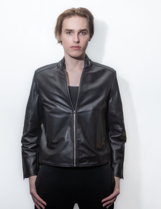 Mandarin Collar ( Cowhide )